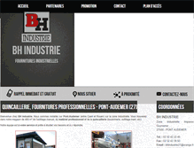 Tablet Screenshot of bh-industrie.com